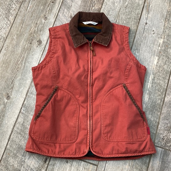 Woolrich Jackets & Coats Woolrich Blanket Lined Red Utility Canvas